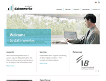 Tablet Screenshot of datenwerke.net
